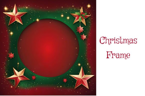 Beautiful Christmas Frame for Modern Illustrations