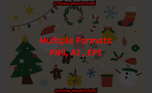 Christmas Background with Elements Clipt Review