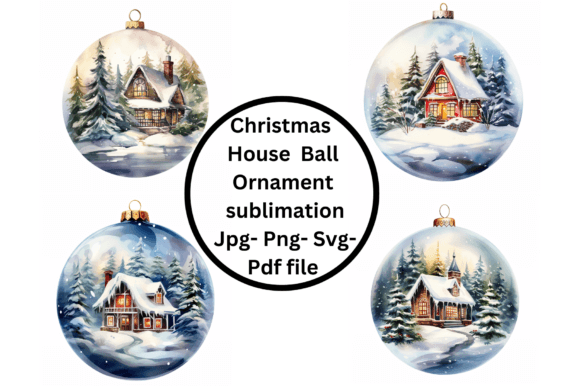 Christmas Ball Ornament Illustrations for Branding and Marketing