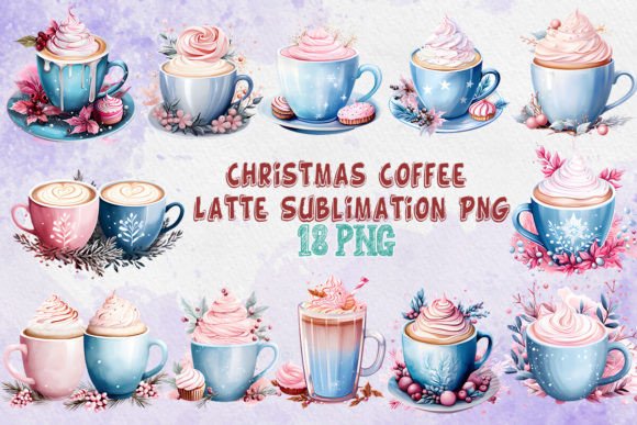 Christmas Coffee Latte Sublimation PNG Review