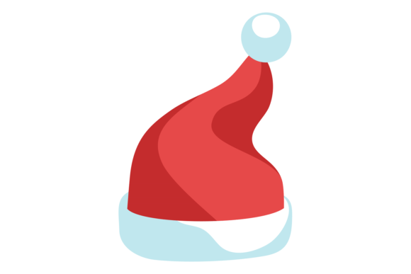 Christmas Elf Hat Icon. Winter Red Cap for Illustrations