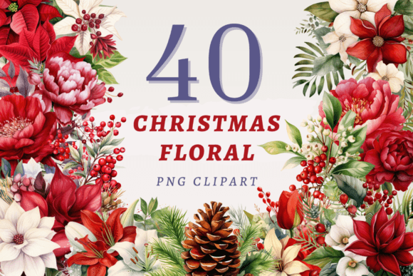 Christmas Floral PNG Bundle Review