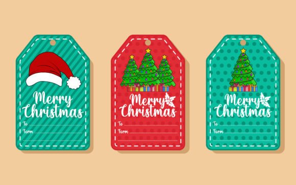 Christmas Greetings Elements Sale Tag for Modern Illustrations