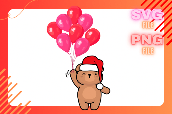 Christmas Teddy Bear Balloon: A Review of Festive Illustrations