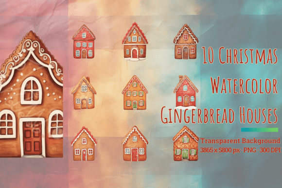 Christmas Watercolor Gingerbread Houses Embroidery Review