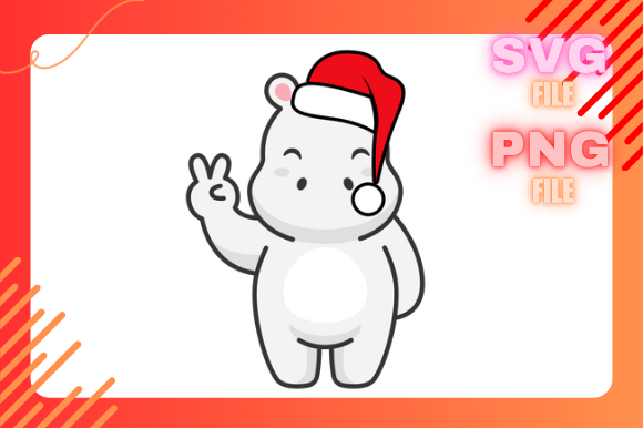 Cute Christmas Hippo: A Designer's Review of Seasonal Illustrations