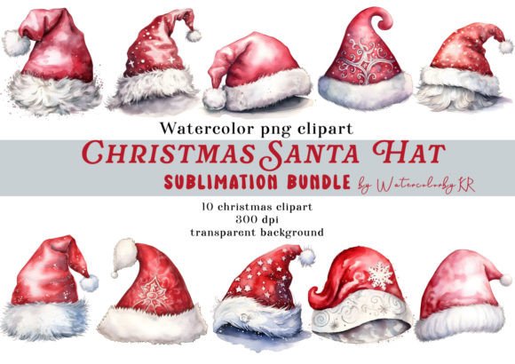 Watercolor Christmas Santa Hat Bundle: A Review for Sellers